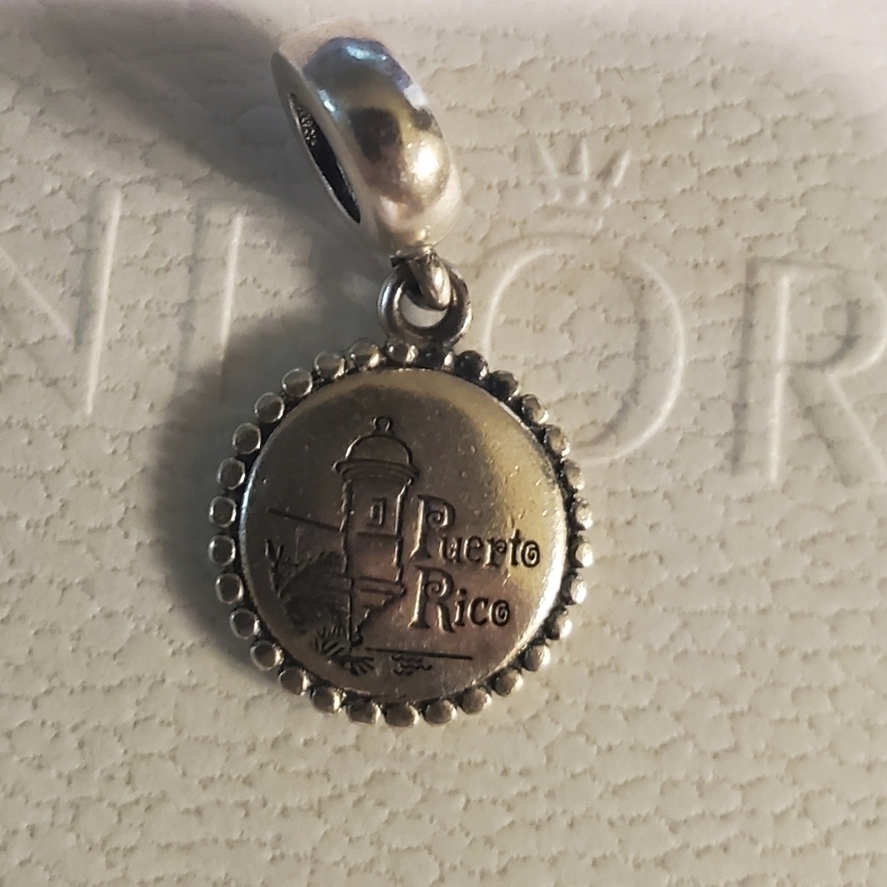 PANDORA Puerto Rico Travel Dangle Charm - Picture 2 of 8
